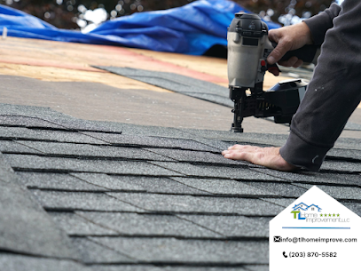 man working on the roof