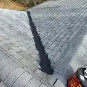 black powder on the roof