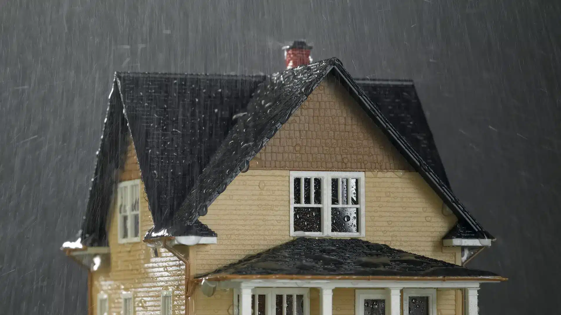rain drops all over the house