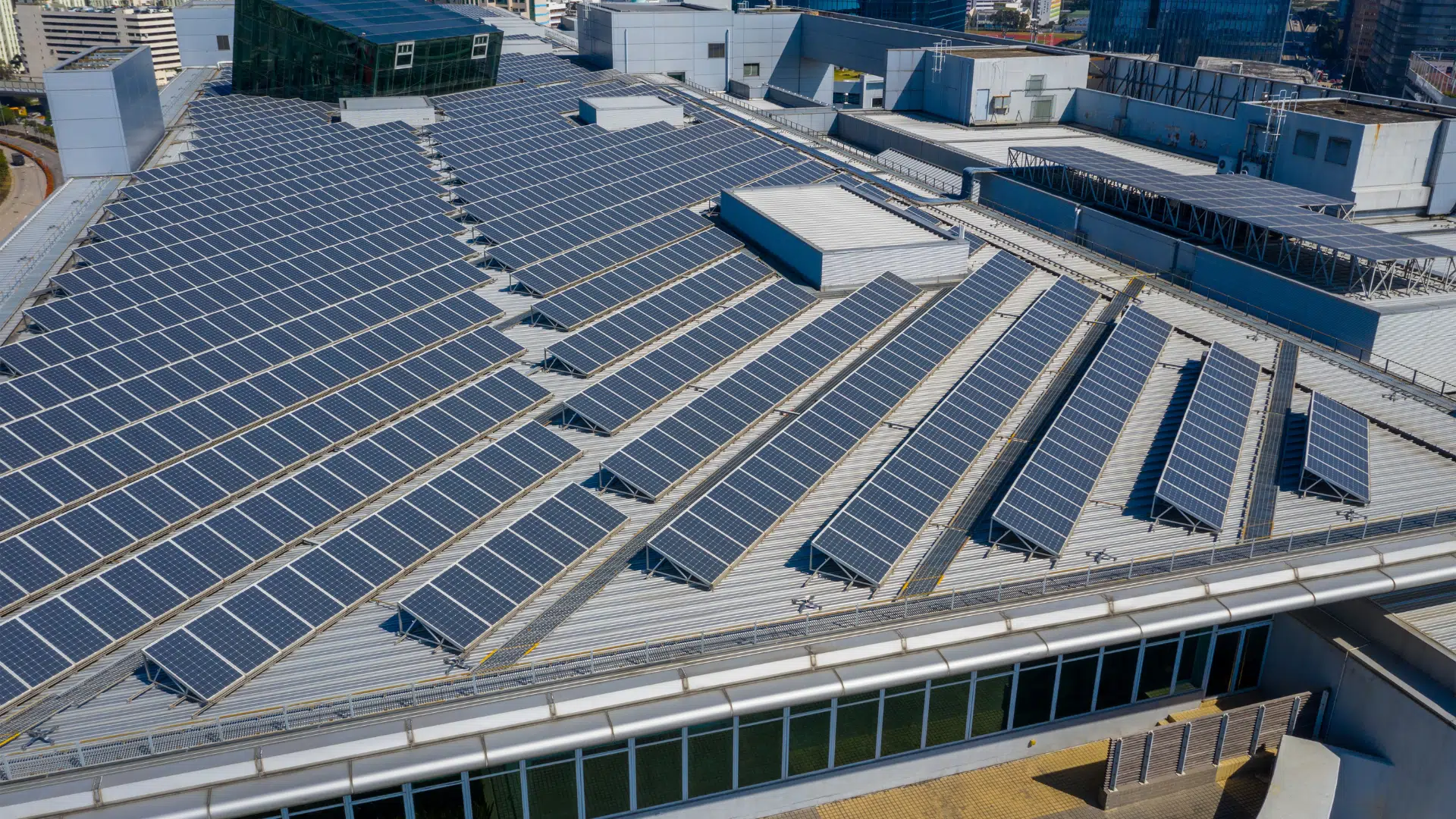 solar panels all over the roof