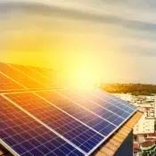 solar panel on the roof
