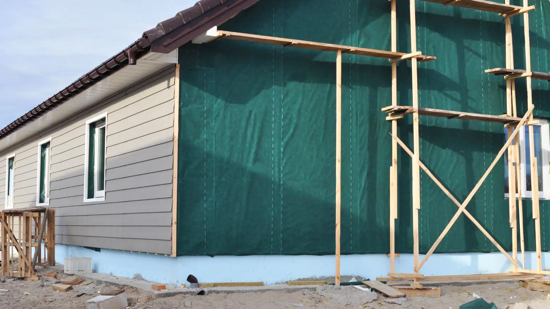 ongoing vinyl installation