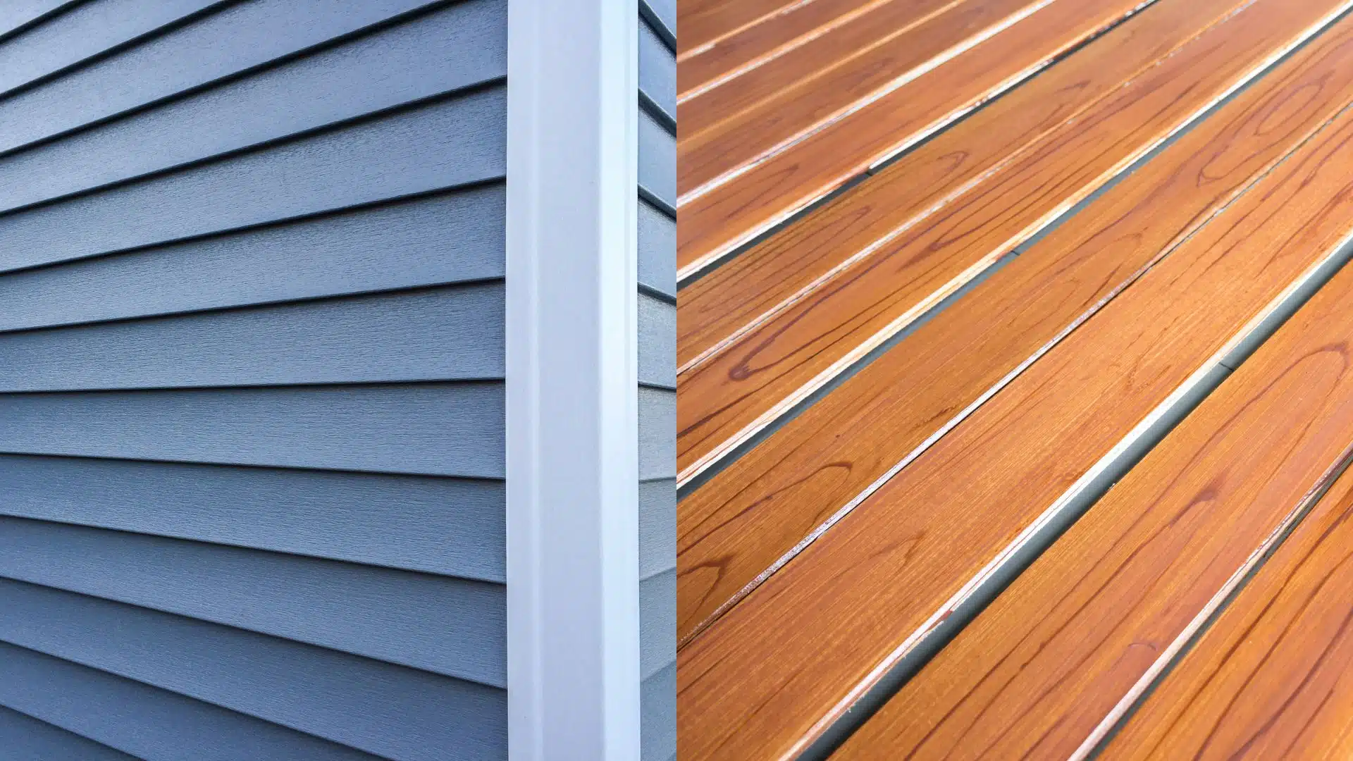 vinyl and fiber cement sidings