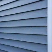 edge of vinyl sidings