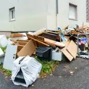 Junk stuff outside the building