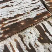 rust on the steel